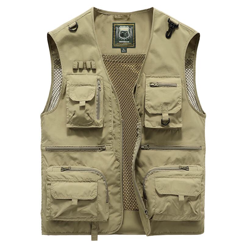JEEP SPIRIT Men's Multi-pocket Outdoor Vest