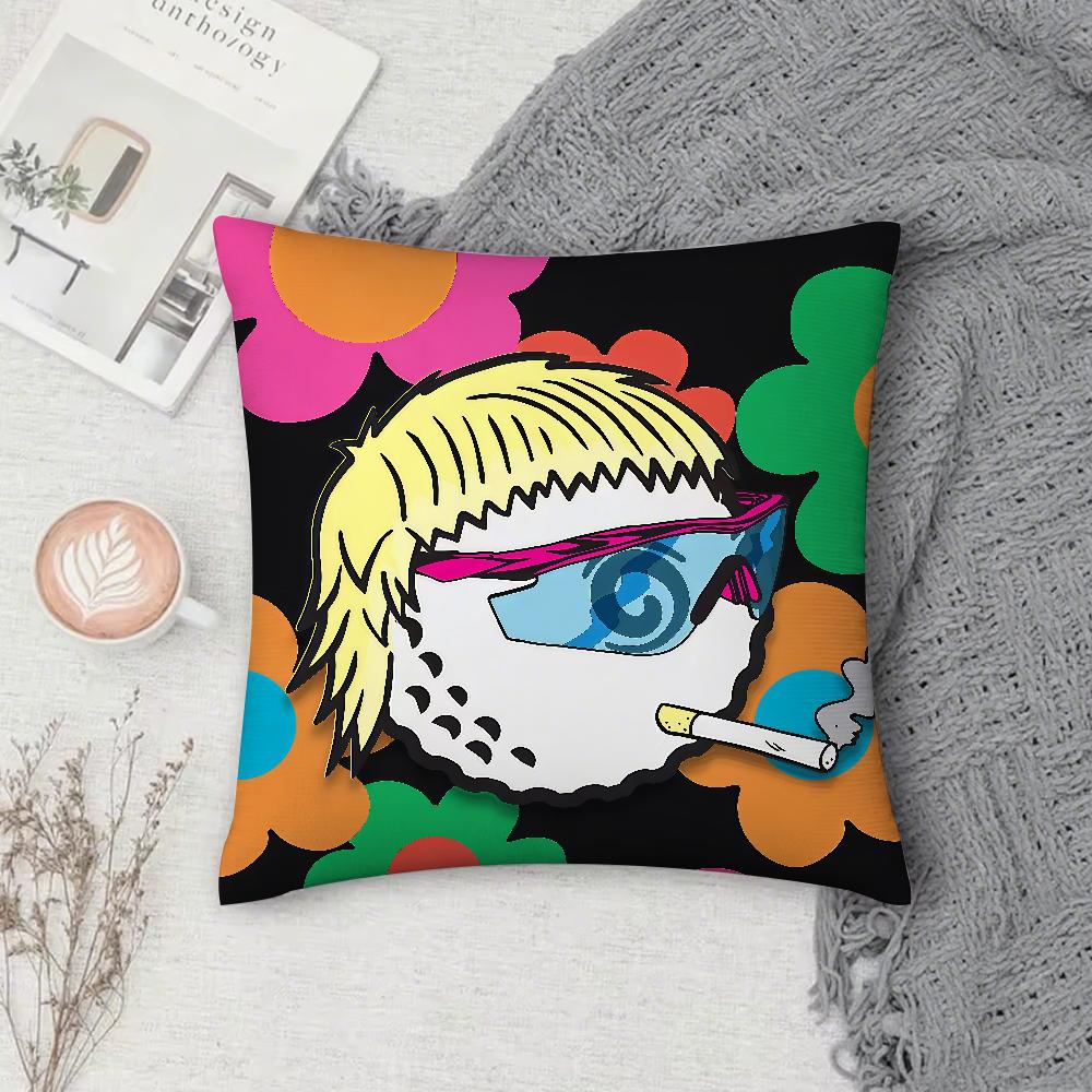 MMalbonES GGolfS Pillow Case Square DoubleSided Printing Sofa Cushion Cover Pillowcase Bedroom Bedside