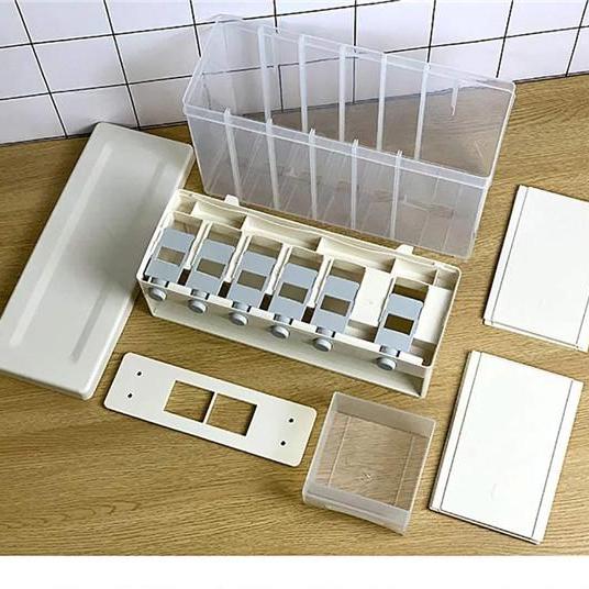 HEIßER 10L/6L Wand Montiert Reis Eimer Lebensmittel Körner Eingestuft Lagerung Box Kann Versiegelt Feuchtigkeit Beweis Tank Küche getreide Spender Container