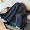 Women's Retro Contrast Stitch Denim Jacket - Autumn/Winter 2025 Slimming Casual Style