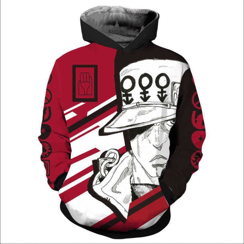 Jojos Bizarre Adventure Hoodie 3d Print Hooded Sweatershirt Pullover Cosplay