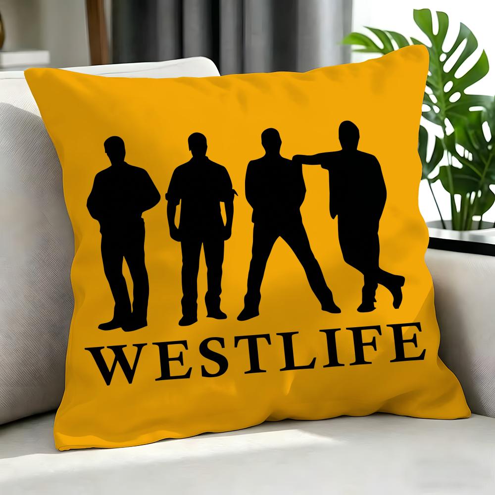 Pop Westlife Cushion Cover Cushion Cover Set 4Pcs 50X50 45X45 40X40 Pillowcase Decorative Sofa Home Decor