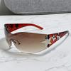 New Women's Fashion Y2K Sunglasses Star Decorative Large Frame Sun Glasses Outdoor Sports Cycling Eyewear UV400