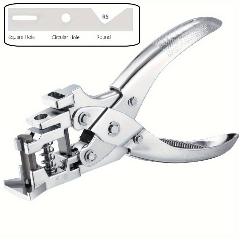 3-in-1 Manual PVC Card Puncher Elliptical Circular and Round Corner Slot Punch Durable Office School Home Use.