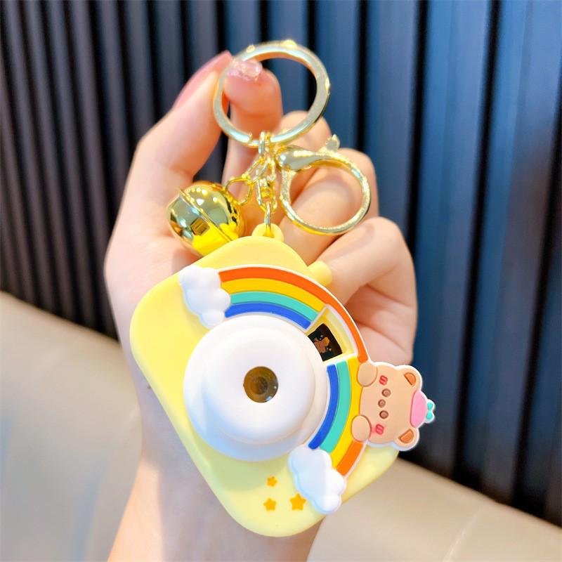 Luminous Cartoon Projector Camera Keychain - Small Gift & Bag Pendant