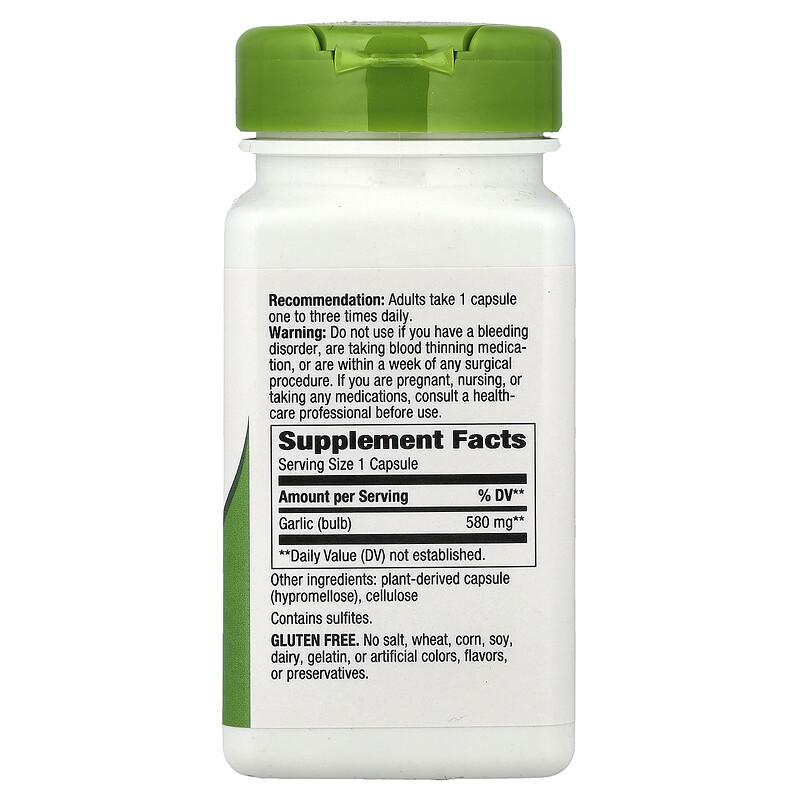 Garlic Bulb, 580 mg, 100 Vegan Capsules