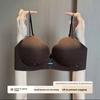 Glitter Strap Petal Cup Seamless One-Piece Bra, Push Up Rounded Bust Small Bust Enhancing Women Bra