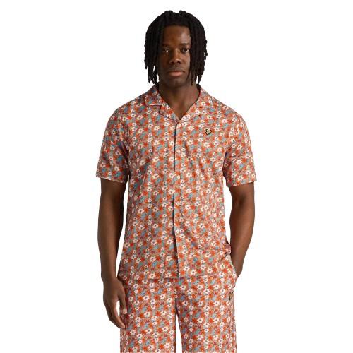 Lyle & Scott Men's Floral Pattern Resort Shirt