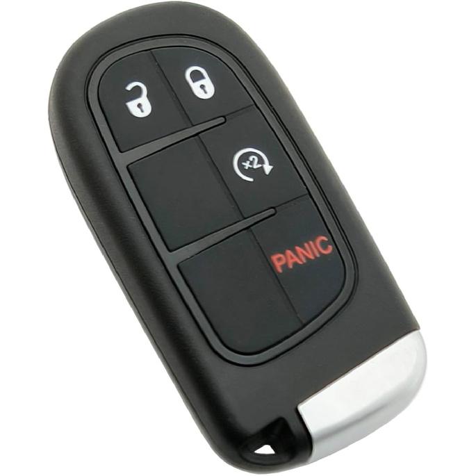 Replacement Key Fob Cover Case fit for 2013-2018 Dodge Ram 1500 2500 3500 Laramie Outdoorsman SLT SXT Pickup Truck Proximity Smart Keyless Entry