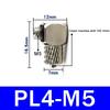 10Pcs 3mm 4mm 5mm 6mm OD Male Thread Mini Pneumatic Pipe Connector Screw Through Quick Fitting Air Tube Fast Twist Joint SMC typ