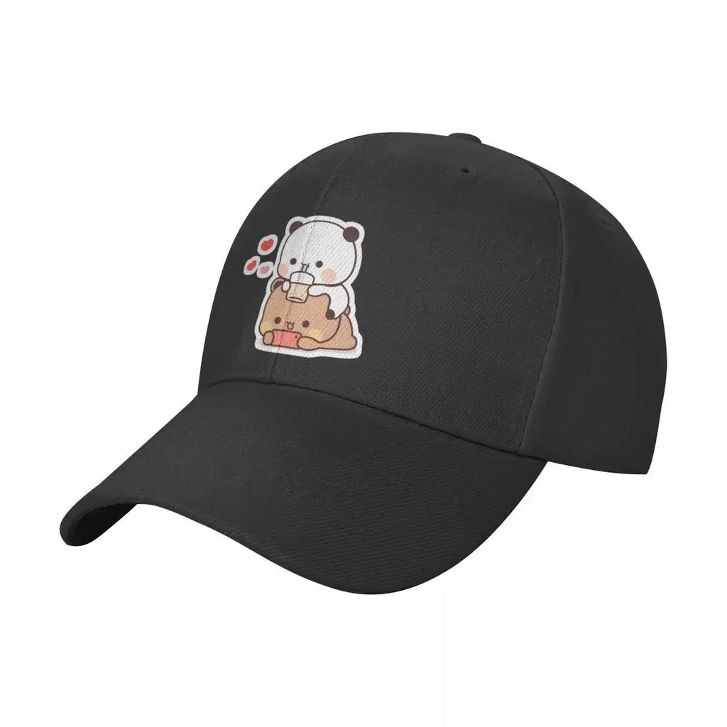Bubu Dudu Enjoying Time Baseball Cap Unisex HipHop Trucker Worker Cap Panda Bear Hats Breathable Polyester Sun Caps Autumn Hat
