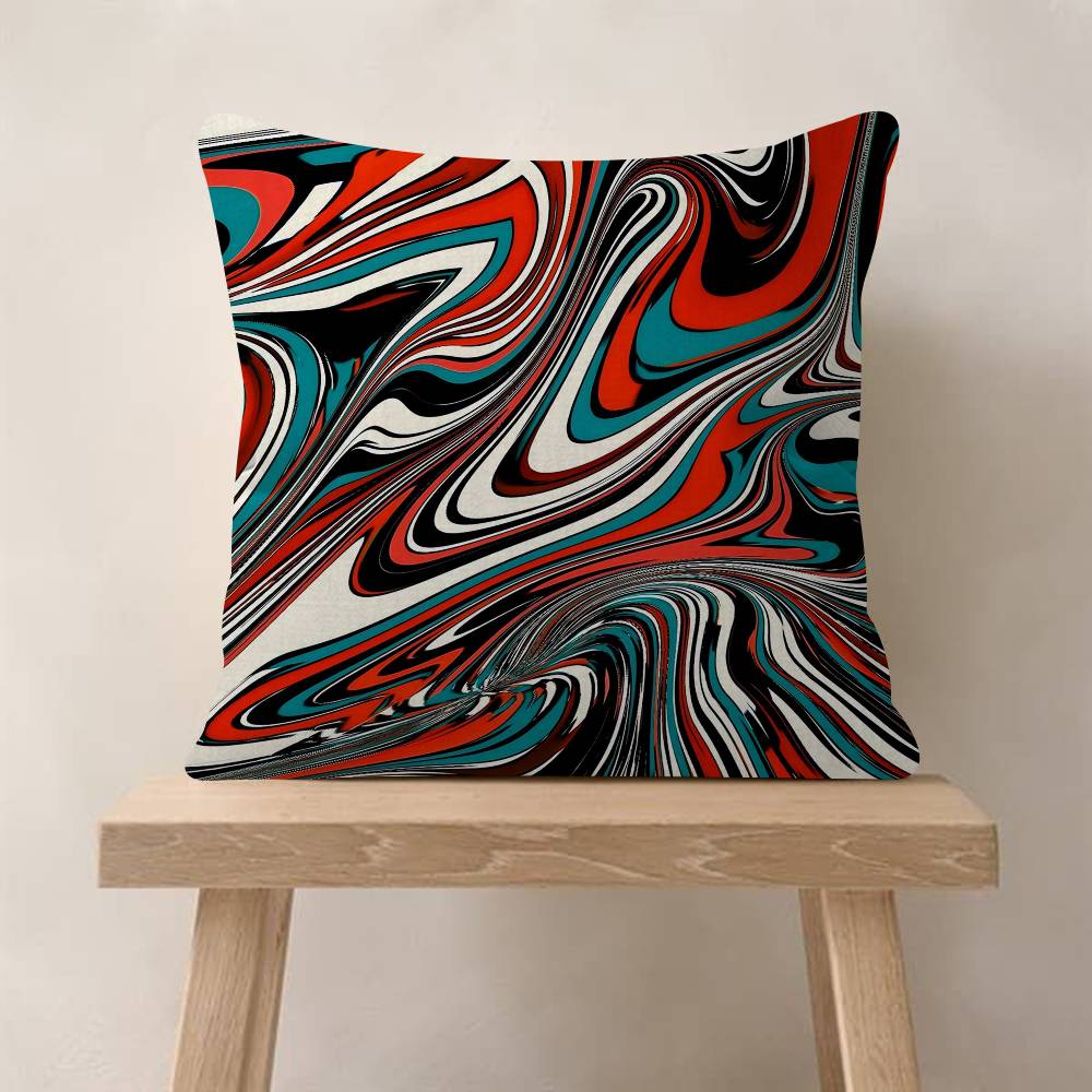 Strata Liquid Game Use Personalized Picture Text Home Decorative Pillows Household Gifts 45x45cm