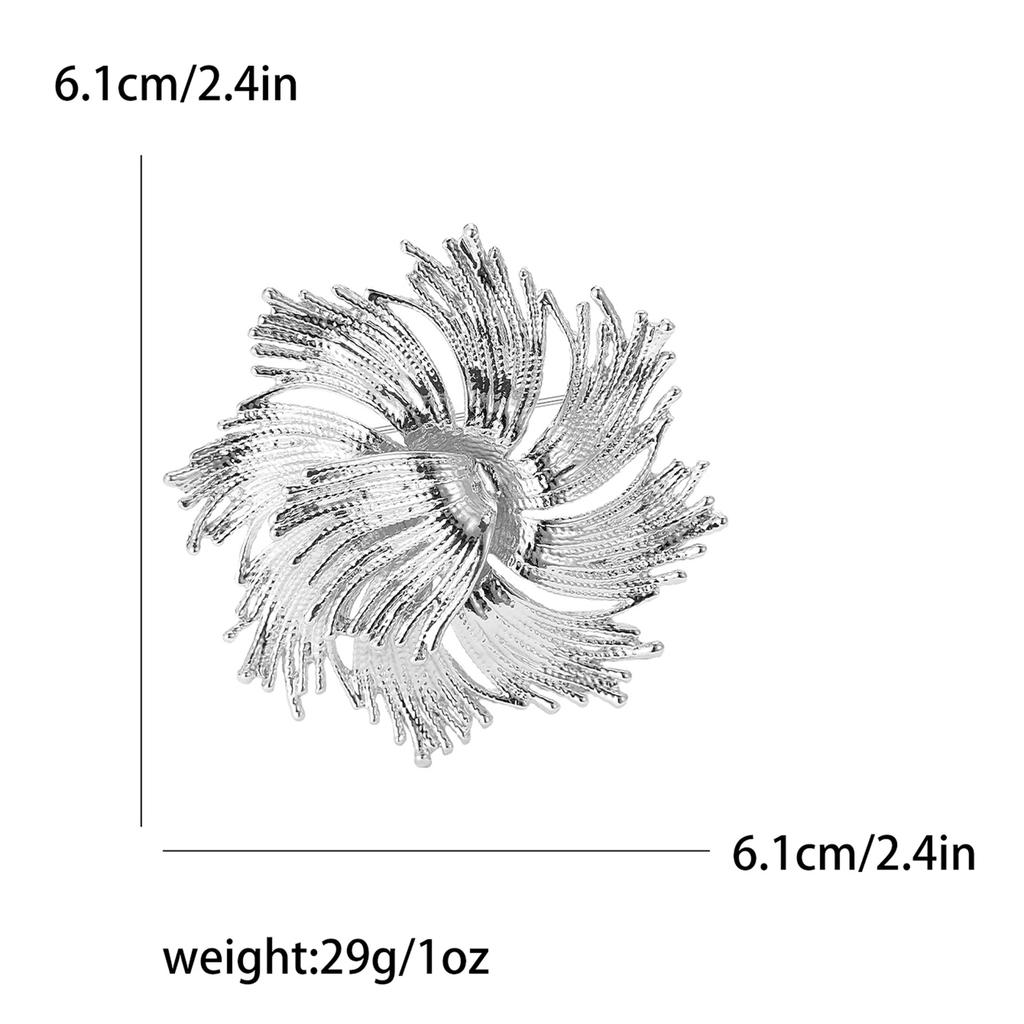 Fashion Creative Alloy Fireworks Styling Brooch, Niche High-End Women'S Clothing Pin Jewelry Brooch