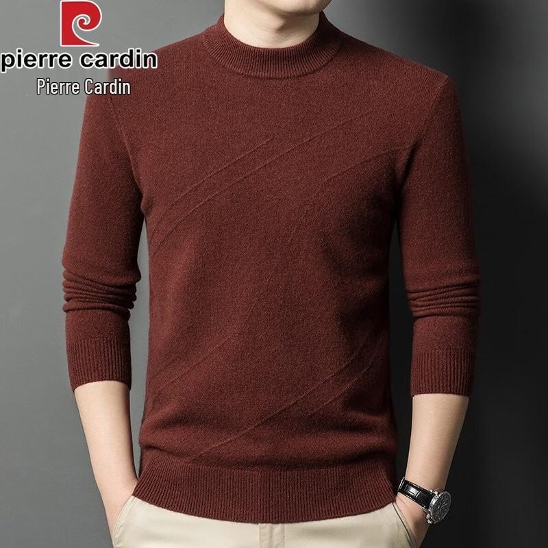 Pierre Cardin Men's Crew Neck Wool Blend Knit Sweater