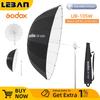 Godox UB-105W 41in 105cm Parabolic Black White Reflective Umbrella Studio Light Umbrella with Black Silver Diffuser Cover Cloth