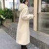 Women Faux Fur Coat Solid Hooded Long Fur Coat Fluffy Luxury Loose Casual Outerwear Winter