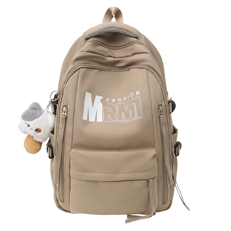 

Рюкзак в студенческом стиле, мужской рюкзак большой вместимости, студенческий рюкзак, женский рюкзак с надписью хаки