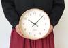 KATOMOKU Plywood Clock 22 Orange Wall Clock Continuous Second Hand Diameter Radio km-121ORRCS 25.2cm (SKP Clock)