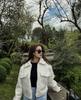 European & American Style Women's Suede Short Jacket with Zipper