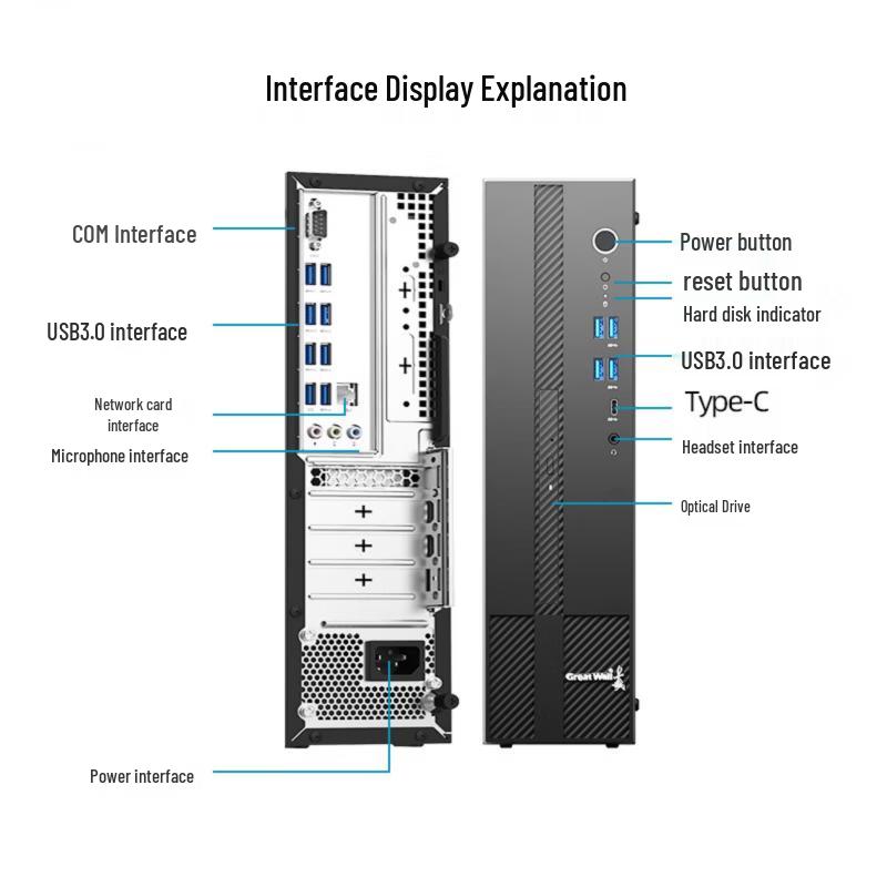 Great Wall Shicheng D80F3 Commercial Desktop PC (CN version)