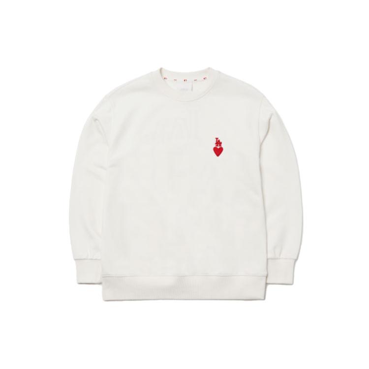 MLB Sweatshirts Unisex White Crew Neck Moderate Regular 3AMTH0314-07IVS XS