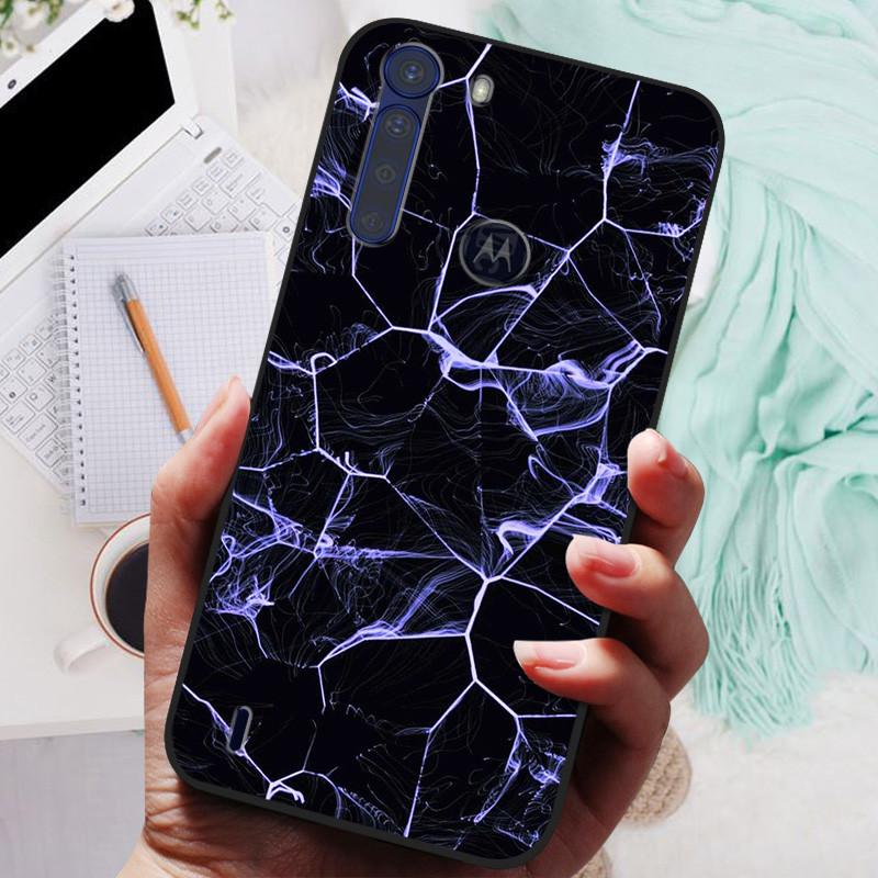 For Motorola One Fusion Case Black Bumper Soft Silicone Cover For Moto One Fusion Plus Phone Cases OneFusion Fusion+ Funda Shell