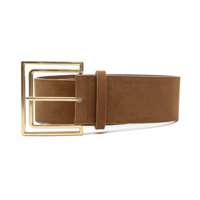 Retro Dornschließe Wildleder Gürtel Luxus Design Vielseitiger Damen Taillengürtel Breiter Bund Mantel Rock Dekoration