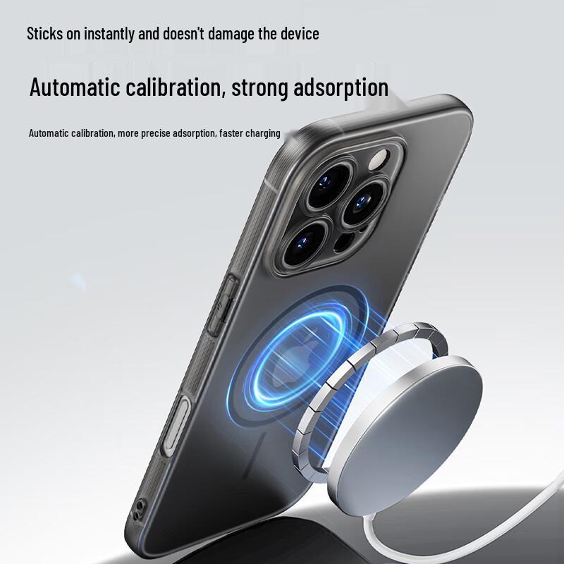 SHIYONG Magsafe Frosted Genomskinligt iPhone-skal