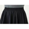 DIMANAF 2026 Sommer Strand Übergröße Langes Kleid Damen Elastischer Bund Locker Lässige Hose Unterteil Schwarz