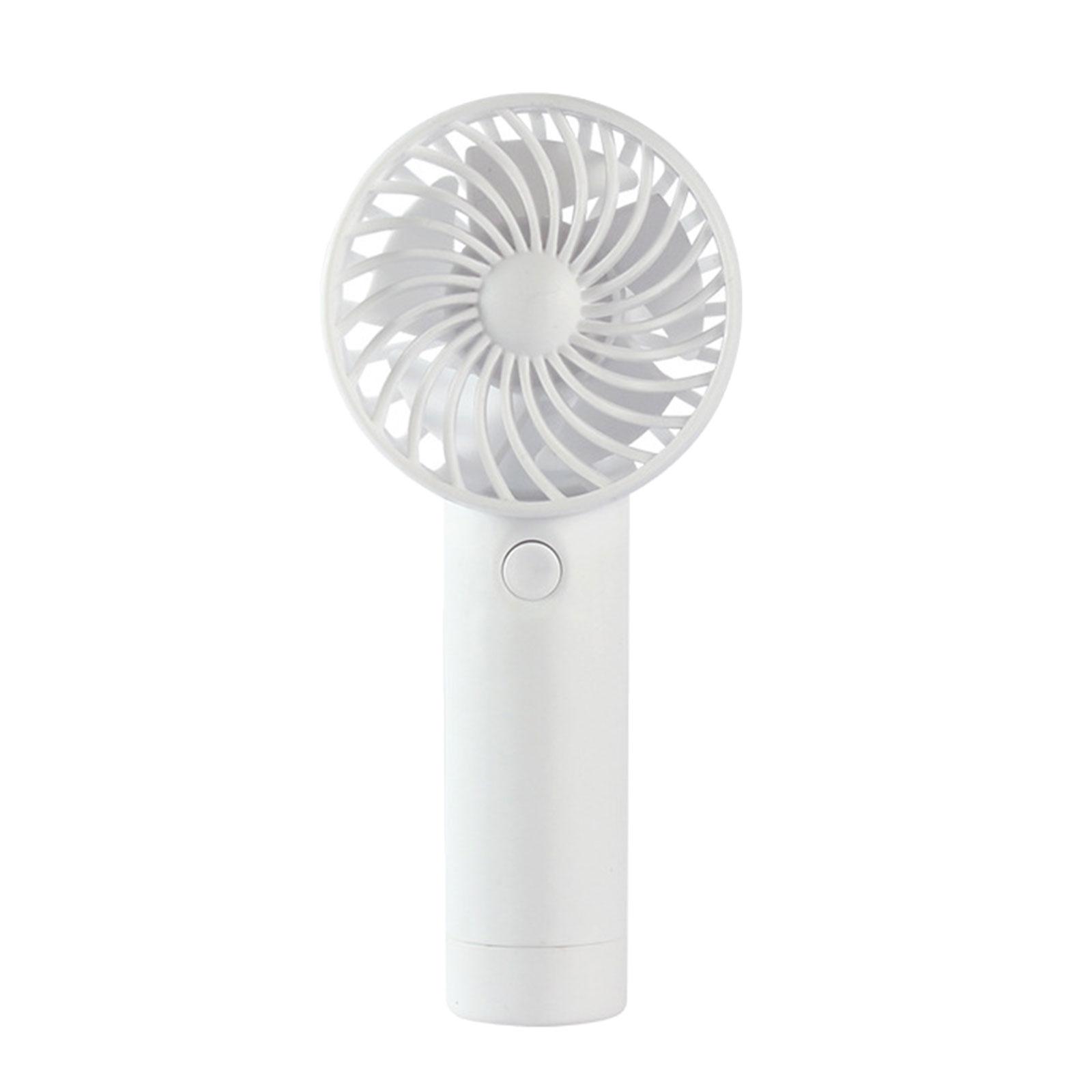 

Карманный USB-вентилятор Мини-вентилятор Перезаряжаемый USB-вентилятор Ручной вентилятор Ручной вентилятор с 3 скоростями, идеально подходит для путешествий Удобное использование белый