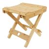 Portable Folding Stool Multi Purpose Bamboo Non-Slip Footstool For Home Bathroom Outdoor Camping Leisure Fishing Stool