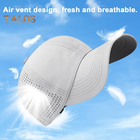 Baseball Hat Extended Brim Sunshade Effect Adjustable Sun Hat Quick-Drying Cap with Breathable Holes