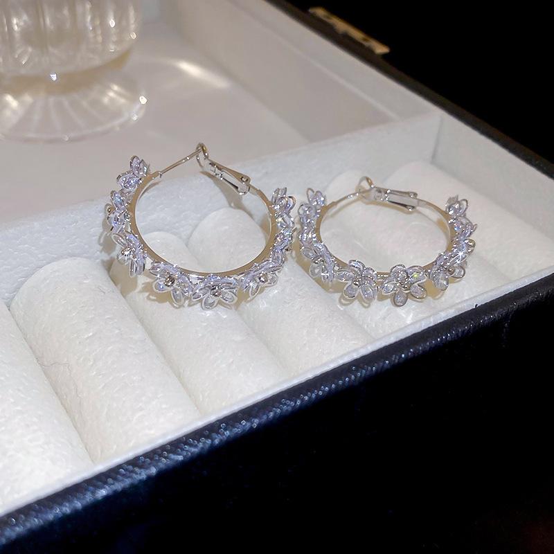 Geometric Double-layer Earrings, European and American Personality Trend Earrings, Casual Versatile Earrings, Niche