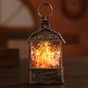 Christmas Lantern Man Snowman Deer Jesus Pattern Glowing Lamp Ornament Portable