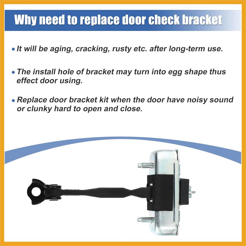 Front Door Check Stop Strap Door Check Assembly 68620-35020 for Toyota FJ Cruiser 07-14 for Toyota 4Runner 03-09 LH Driver Side Door Check Strap