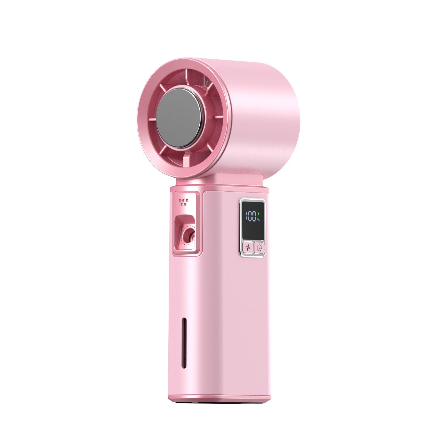 

Alyster HX-F531 Handheld High-Speed Ice Pack Fan with USB Charging 60x60x169.5mm рожевий