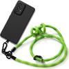 Case - Samsung - Galaxy A33 5G - Shockproof - Removable Lanyard - Black Green Silicone
