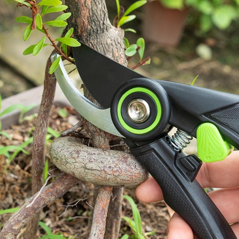 Gartenschere mit Komfortgriff Kohlenstoffstahl-Astschere Einfach zu bedienen für effizientes Trimmen
