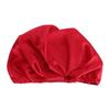 Silk Hair Bonnet Reduce Friction Twist Knot Silk Sleeping Bonnet for Overnight Hair Care Red