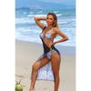 New Sexy Women's Leopard Print Three Piece Swimsuit Concealing Swimsuit Beach Top Beach Skirt