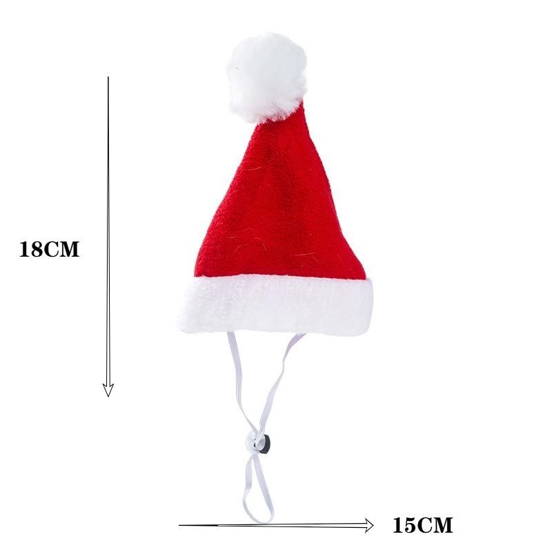 1-20PCS Christmas Pet Accessories Dog Christmas Scarf Hat Cat Hat Holiday Dog Costume Xmas Apparel for Pets