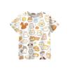 Kids Animal Print Crew Neck Short Sleeve Casual Loose Fit T Shirt Top Soft Comfortable Fabric Suitable for Everyday Wear