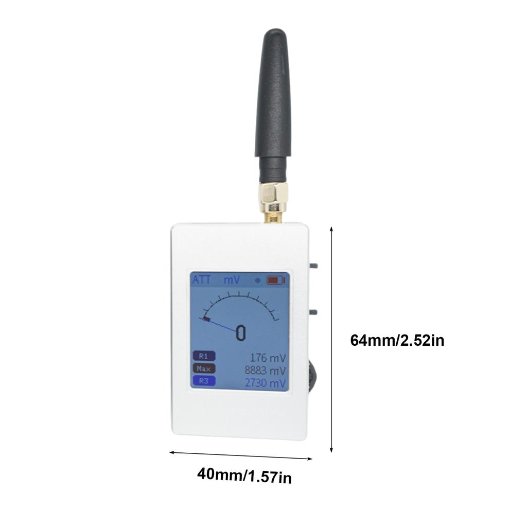 P&N Gain Switchable RF Signal Detector 0.5MHz-5GHz +50dBm~-70dBm with 4 Modes High Sensitivity Fields Intensity Indicator