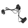 One Drag Two OBD-II 16 Pin Male To Dual Female Y Splitter Diagnostic Tool Elbow Connector Cable
