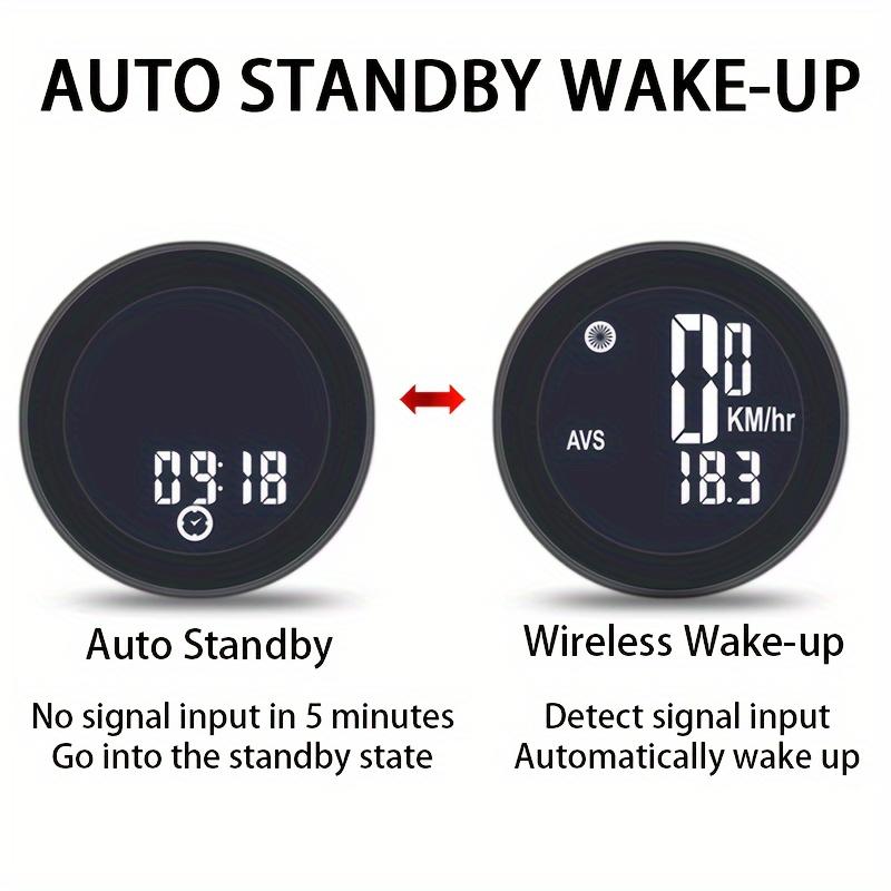 Bicycle Speedometer Odometer Wireless Cycle Bike Computer Bicycle Handlebar Stopwatch Round With LCD Display