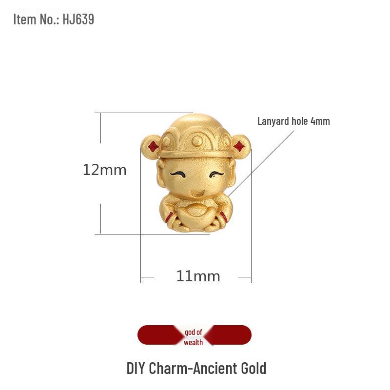 Chinese Cloisonné Sand Gold Enamel Beads: DIY Bracelet Necklace Pendant Accessories