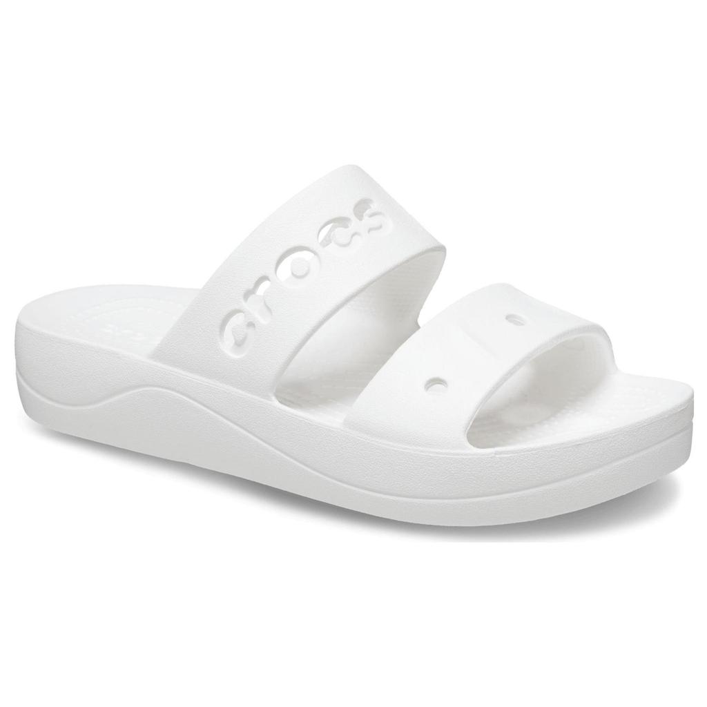 Crocs Baya Platform Clog Comfortable Casual Slide Unisex clogs White 208188-100