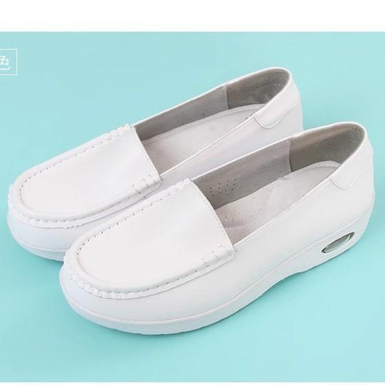 New nurse shoes women's breathable work special work shoes air cushion white shoes autumn thick-soled one-pedal casual shoes