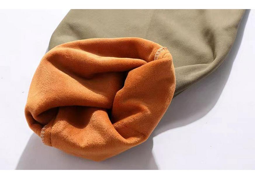 Men's Winter Thick Fleece Cotton Pants for Middle-Aged & Elderly