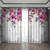 Moon Flower Swan Tree River Forest Natural View Window Curtain For Living Room Kids Bedroom Bathroom Kicthen Door Home Decor2Pcs